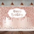 thumbnail image 2 of 5 ft x 3 ft Rose Gold Diamond Birthday Backdrop – Glittering Decoration for Girls, Ideal for Birthday Parties, Photo Booths, and Celebrations, 2 of 6