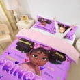thumbnail image 2 of Castle Fairy Black Kawaii Princess Bedding,Polka Dot Bow Art Duvet Cover Full,Purple,Pink Reversible,1 Duvet Cover and 2 Pillowcases, 2 of 6