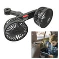 thumbnail image 1 of Dual Head Car Fan Portable Vehicle 360° Rotatable Auto Cooling Cooler 12V, 1 of 11