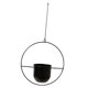 thumbnail image 4 of Maceta colgante de pared para jardín o patio interior/exterior. Negro, 4 of 8