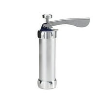 Stainless Steel Cookie Press Kit with 20 Molds and 4 Icing Tips for Baking and Decoration