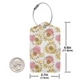 thumbnail image 2 of Rocae Sunflowers for Leather Luggage Baggage Tags ID Label Privacy Cover ID Label with Stainless Steel Loop and Address Card, 2 of 5