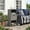 Gray, variant on Barara King Outdoor Patio Wicker Storage Organizer Cabinet with Drawer, Multi-Functional Weatherproof Storage Unit for Garden Backyard Balcony Pool Area, Gray