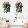 thumbnail image 5 of Clearance! Artificial Hanging Flowers Mums Artificial Flowers for Decoration Hanging Plants Faux Flower Bouquet for Wall Home Garden Wedding Outdoor Spring Decor, 5 of 8
