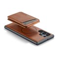 thumbnail image 4 of Nalacover Case Compatible for Samsung Galaxy S23 Ultra, [Support MagSafe Wireless Charging] Flip Magnetic Premium Leather Wallet Cover with Detachable Card Holder Kickstand Shockproof Case, Brown, 4 of 10