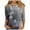 Gray, variant on T Shirts for Women 3/4 Sleeve Shirts Crew-Neck Tshirt Womens Cotton Basic Casual Soft Trendy Tops Shirts White XXXL
