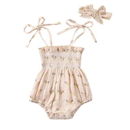 

Toddler Babys Girls Summer Floral Climbing Suit Romper Bodysuit Outwear Fashion Girl Bundle