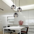 thumbnail image 2 of E27 Lámpara de barra industrial 3 luces Suspensión de jaula contemporánea negra para cocina, comedor, bar negro, 2 of 5