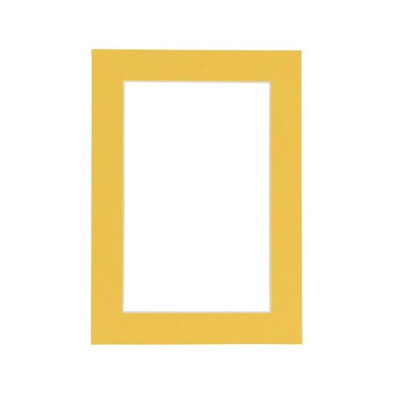11x14 Mat for 9x12 Photo - Precut Chamois Yellow Picture Matboard for Frames Measuring 11x14 ONE MAT