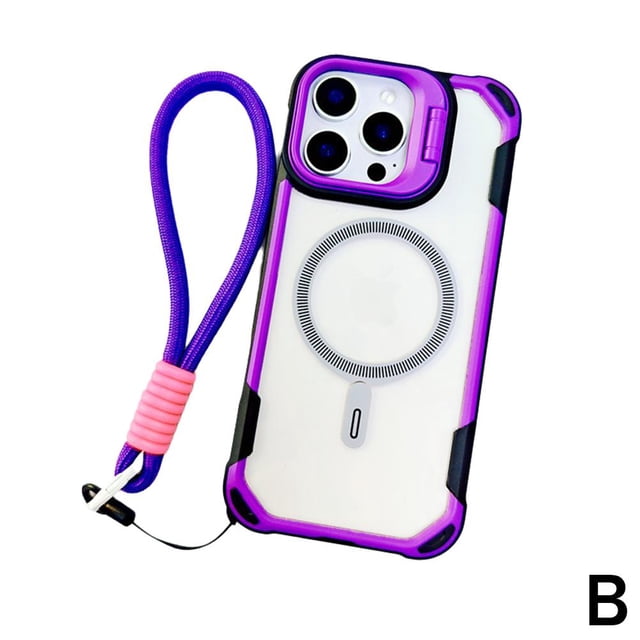 CUJM Mobile Phone Case For #iphone# 13 123 14 15 16 Series With Wrist Strap Anti L