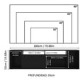 thumbnail image 3 of Mueble Mesa Para Tv Rack Madesa 5 Espacios Hasta 80 Negro 03, 3 of 10