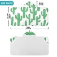 thumbnail image 4 of Yayeee Kids Hooded Towels Toddler Soft Absorbent Beach Bathing Wrap 50" x 23.5", Cactus Pattern, 4 of 5