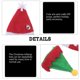 thumbnail image 3 of 48 Uds Mini sombreros de Navidad sombreros de piruleta de Navidad de moda envolturas de piruleta adornos de embalaje de dulces sombreros tapas de botellas de vino (estilo aleatorio), 3 of 7