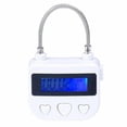 thumbnail image 1 of New Tool Time Lock USB Padlock Purpose Rechargeable Steel Wire Switch Time Waterproof 30 Days 5V Charging Voltage, 1 of 9