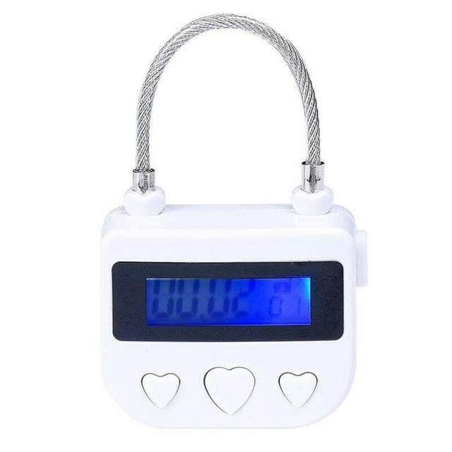 New Tool Time Lock USB Padlock Purpose Rechargeable Steel Wire Switch Time Waterproof 30 Days 5V Charging Voltage