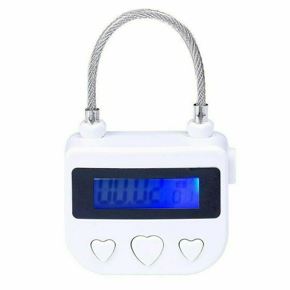 New Tool Time Lock USB Padlock Purpose Rechargeable Steel Wire Switch Time Waterproof 30 Days 5V Charging Voltage