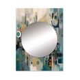 thumbnail image 2 of Designart "Reality Transcendence V" Abstract Landscape Mirror Wall Decor - Modern Green Landscapes Living Room Wall Mirror Art - 40" x 30" Inch, 2 of 5