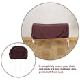 thumbnail image 2 of Dining Bench Cover Polyester Bench Protector Stretch Piano Bench Cover, 2 of 9