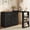 Black, variant on May in Color 6 Drawer Dresser and Vanity, Extendable Corner Vanity Desk and Dresser Combo with 3 Side Shelves, Wood Dressing Table for Bedroom, Dressing Room, White