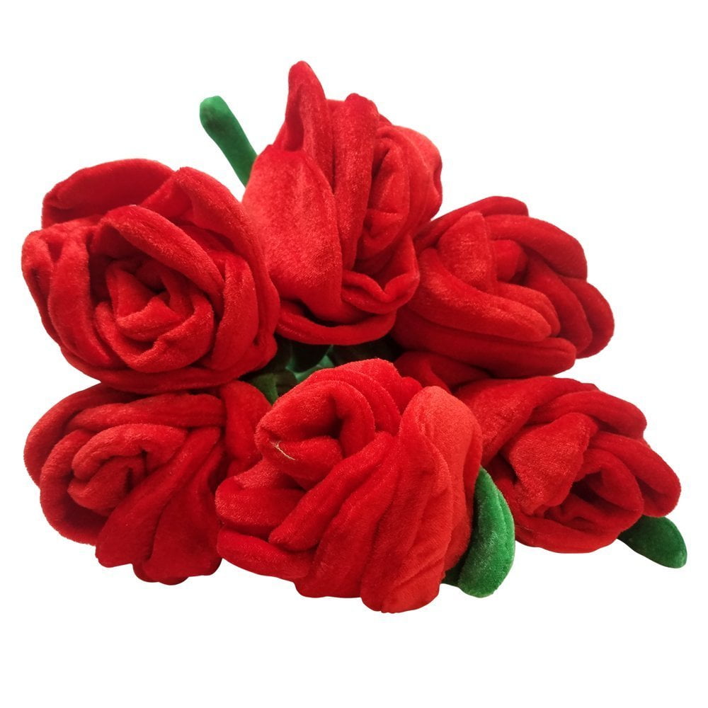 plush red rose