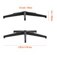 thumbnail image 4 of KFFKFF Universal Desk Chair Base, 28", Supports up to 2500 lbs, Durable Metal Legs for Office Chairs, Ideal for Computer and Desk Seating, Replacement Base with Black Finish, 4 of 9