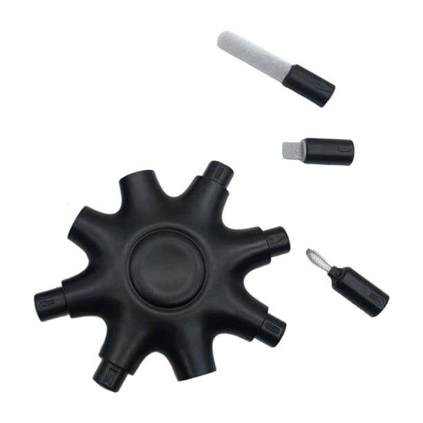 Kit de limpieza de teléfonos Puerto de carga Carga poco fiable Antiobstrucción Limpiador múltiple negro