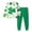 Green B, variant on St. Patrick's Day Outfits for Boys Girls 2 Piece Joggers Set Printed Long Sleeve T Shirt And Pants Sweatsuits (15 Years, Green C)