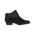 thumbnail image 4 of Womens Madden Girl Barty Braided Buckle Ankle Boots, Black, 4 of 5