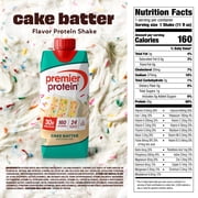 Premier Protein Shake, Cake Batter Delight, 30g Protein, 11 fl oz, 12 Ct