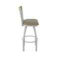 thumbnail image 4 of 880 Eleanor 30" Swivel Bar Stool with Anodized Nickel Finish, Medium Back and Canter Earth Seat, 4 of 5