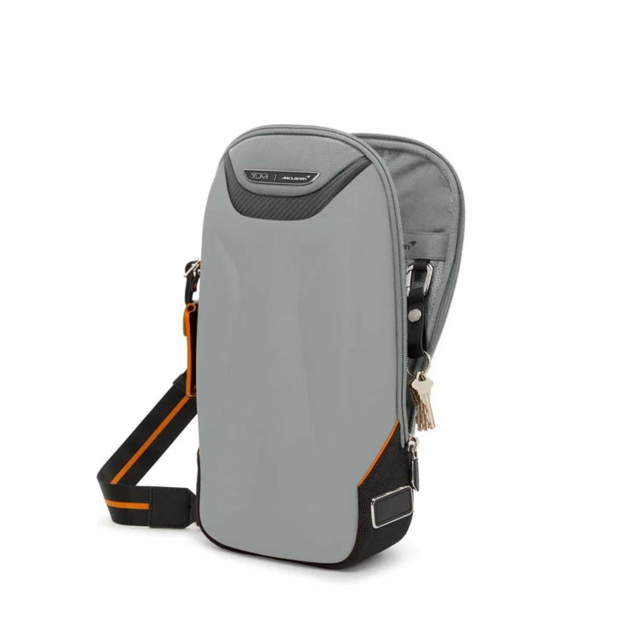 Hue & Hold Men's Torque Sling Travel Everyday Crossbody Bag Slings Bag, Super Grey