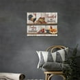 thumbnail image 3 of Farmhouse Rooster Wall Art Country Kitchen Food Fruits Canvas Prints Painting Rustic Hen Eggs Pictures Framed Artwork Home Decor for Dining Living Room Bedroom Bathroom 16"x12", 3 of 6