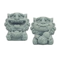 thumbnail image 2 of 2x Mini estatua , regalos para amantes, figura de Animal, decoración del hogar, escultura de piedra de jardinería, obras de arte para sala de, 2 of 9
