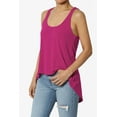 thumbnail image 3 of Women's PLUS Tank Tops Scoop Neck Loose Fit Summer Casual Round Hem Sleeveless Tee, 3 of 7