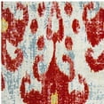 thumbnail image 5 of SAFAVIEH Watercolor Allen Abstract Colorful Area Rug, Brick/Light Blue, 8' x 10', 5 of 6
