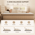 thumbnail image 6 of Pirwab 12 inch Queen Hybrid Mattress in a Box,Cooling Memory Foam with Pocket Coils,Medium Firm,Pressure Relief,CertiPUR-US Certified, 6 of 12
