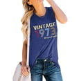 thumbnail image 6 of YI XIANG RAN Vintage 1973 Tank Top Women 50th Birthday T-Shirts Retro 50 Year Old Birthday Gift Shirt Birthday Tee, 6 of 6
