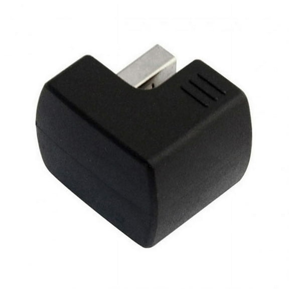 JSER Up Angled USB 2.0 Adapter A Male to Female Extension 90 180 360 Degree Black
