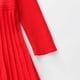 thumbnail image 5 of Odeerbi Niñas Suéter Plisado Vestido Punto Princesa Niños Color Sólido Cuello Redondo Vestido Manga Larga, 5 of 6