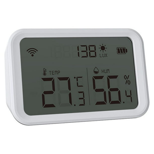 Sidaley Tuya Smart life WiFi Sensor de temperatura y humedad interior higrómetro termómetro Detector compatible con Electrónica