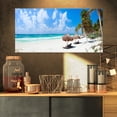 thumbnail image 1 of Plage des Caraïbes Lumineuse - Impression sur Toile Abstraite, 1 of 3