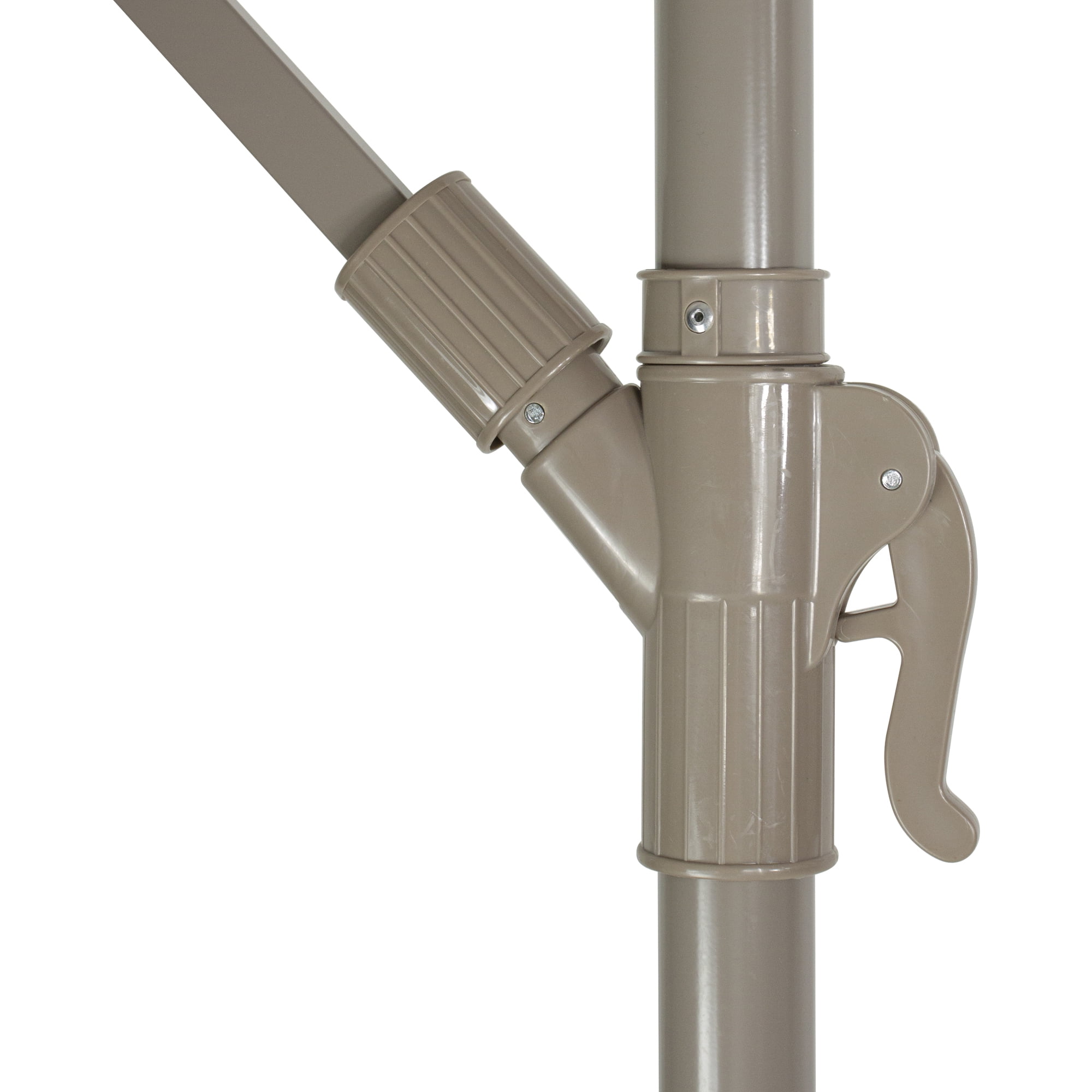 Northlight 10ft Offset Outdoor Patio Umbrella with Hand Crank, Yellow