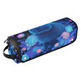 thumbnail image 2 of Hair Tool Organizer Bag with Heat Resistant Mat Removable Travel Storage Case for Hot Air Brushes Curling Irons Blue Bunny, 2 of 8