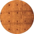 thumbnail image 1 of Ahgly Company Indoor Round Oriental Orange Industrial Area Rugs, 4' Round, 1 of 4