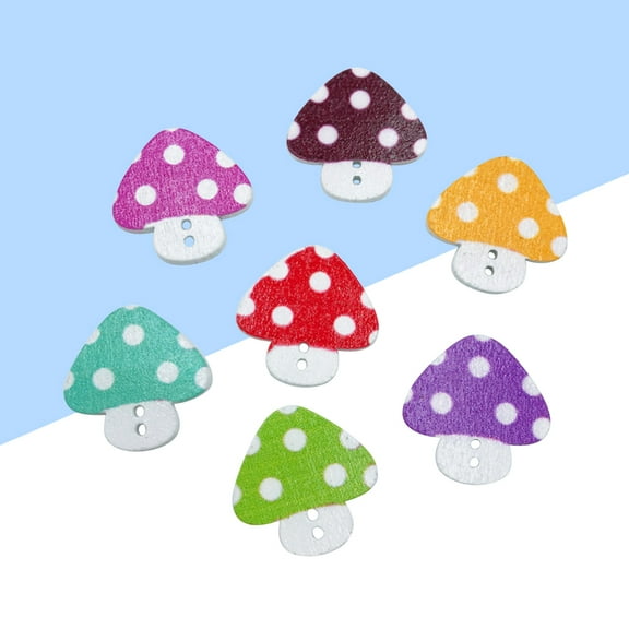 MERRYHAPY 50Pcs Mixed Color Sewing Buttons for DIY Crafting and Knitting Activities