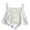 White, variant on Lady Lace Square Neck Bralette Insert Overlay Modesty Panel Vest Cleavage Cover Modesty Panel
