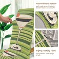 thumbnail image 5 of Yayeee 4 Pack Dining Chair Covers Stretch Parson Chairs Slipcovers Seat Protector, Black Martini, 5 of 6
