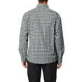 thumbnail image 3 of INSPIRE CHIC Men's Shirts Plaid Long Sleeve Button-Down 100% Cotton Dress Shirt XL Black White, 3 of 7