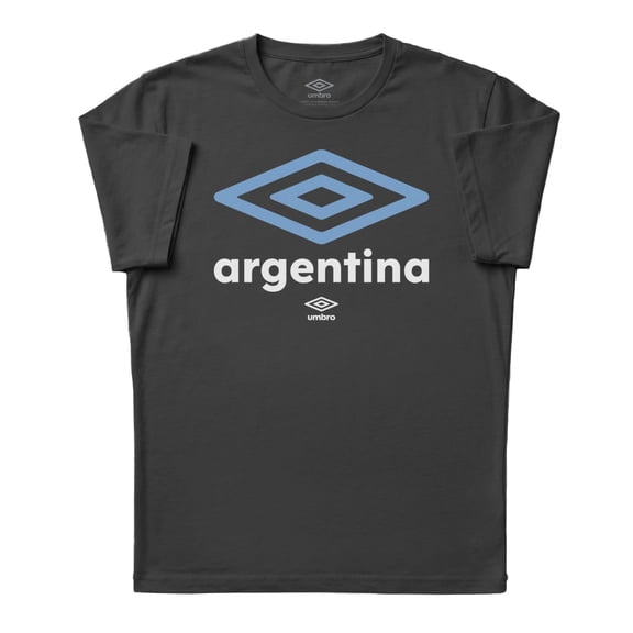 Umbro Mens Argentina Diamond Logo T Shirt (Black, S-XXXL)