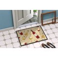 thumbnail image 2 of Carolines Treasures BB5196JMAT Tapis Intérieur Ou Extérieur, Vin Rouge et Blanc, 24 x 36 Po, 2 of 4